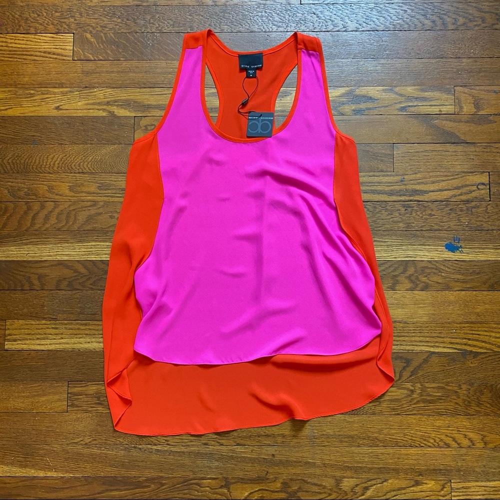 Atina Cristina color block racerback tank size Medium